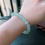 蓝花圆珠手串